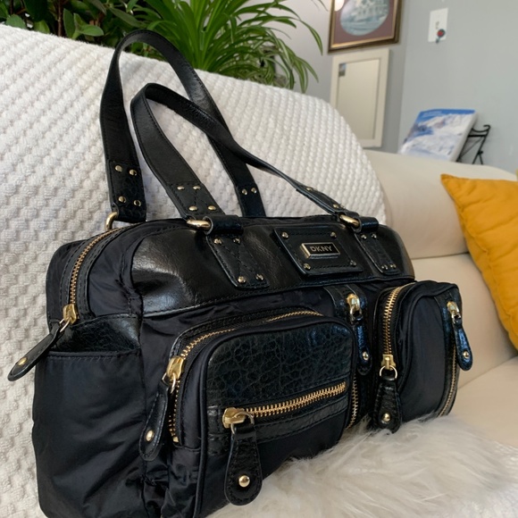 DKNY genuine leather with satin -Original - Picture 3 of 13